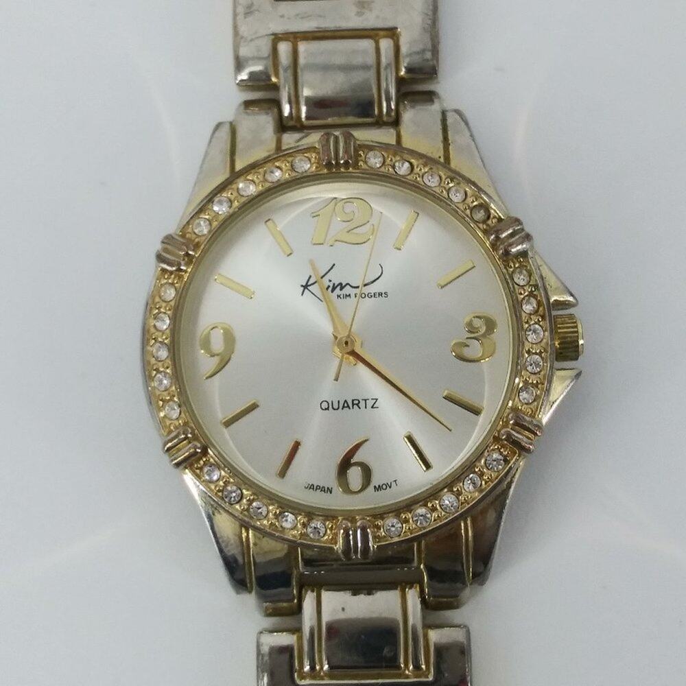 Kim Rogers Wristwatch WatchQuartz Japan Mov't Gold Tone Bracelet Women's